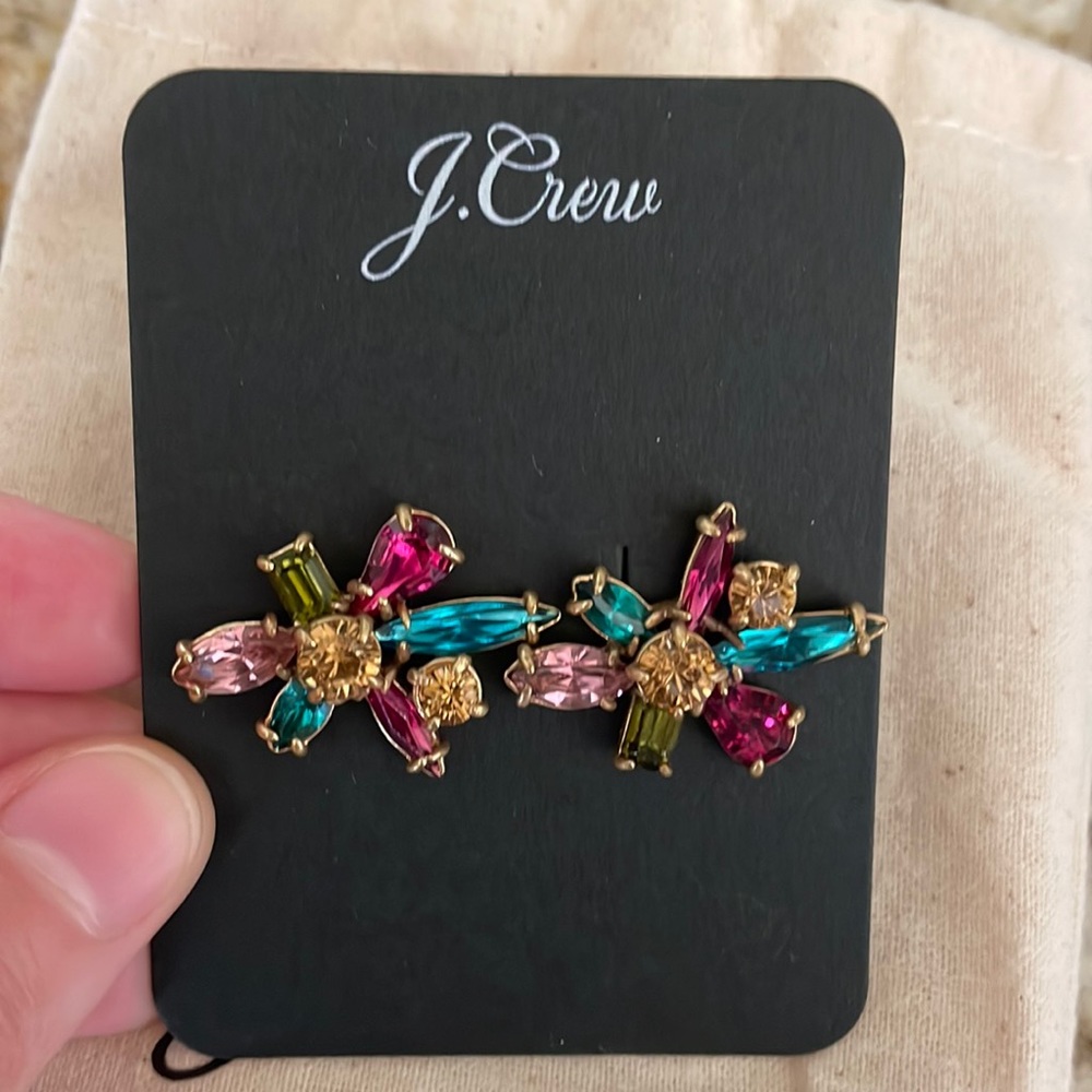 NWT J. Crew Jeweled Studs